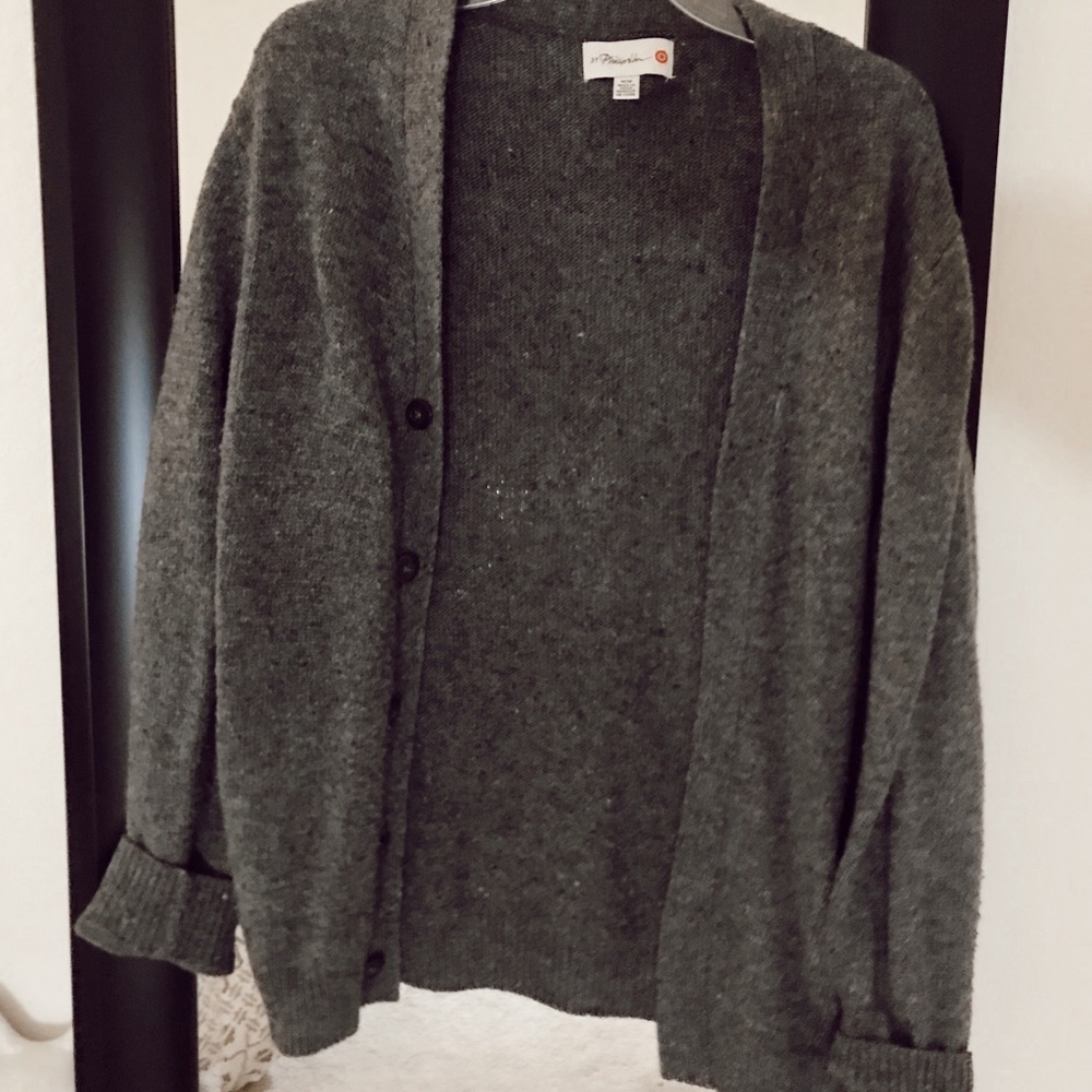 PHILLIP LIM GRAY COZY CARDIGAN